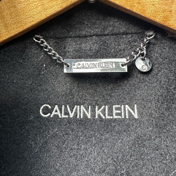 Calvin Klein Women's Classic Black Trench Coat - Picture 3 of 9